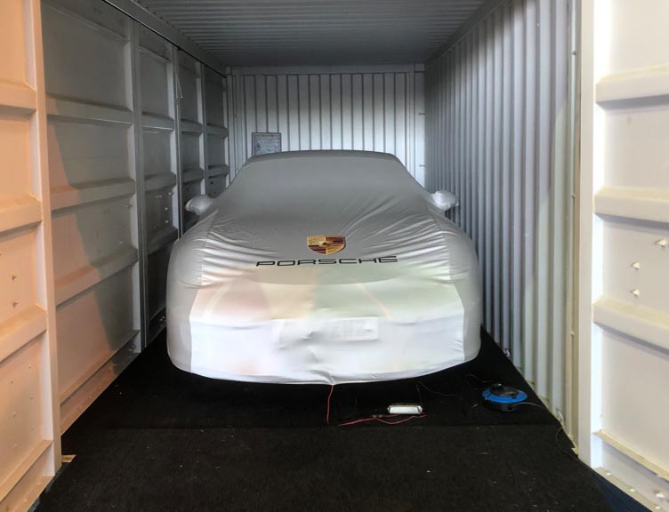 Storing A Car in a Shipping Container