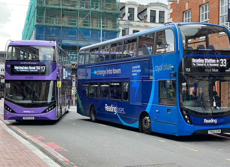 Public buses in Reading