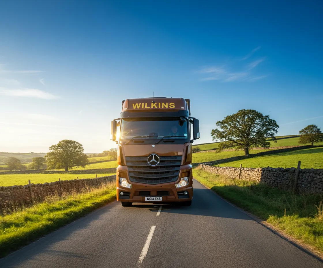wilkins truck on the road